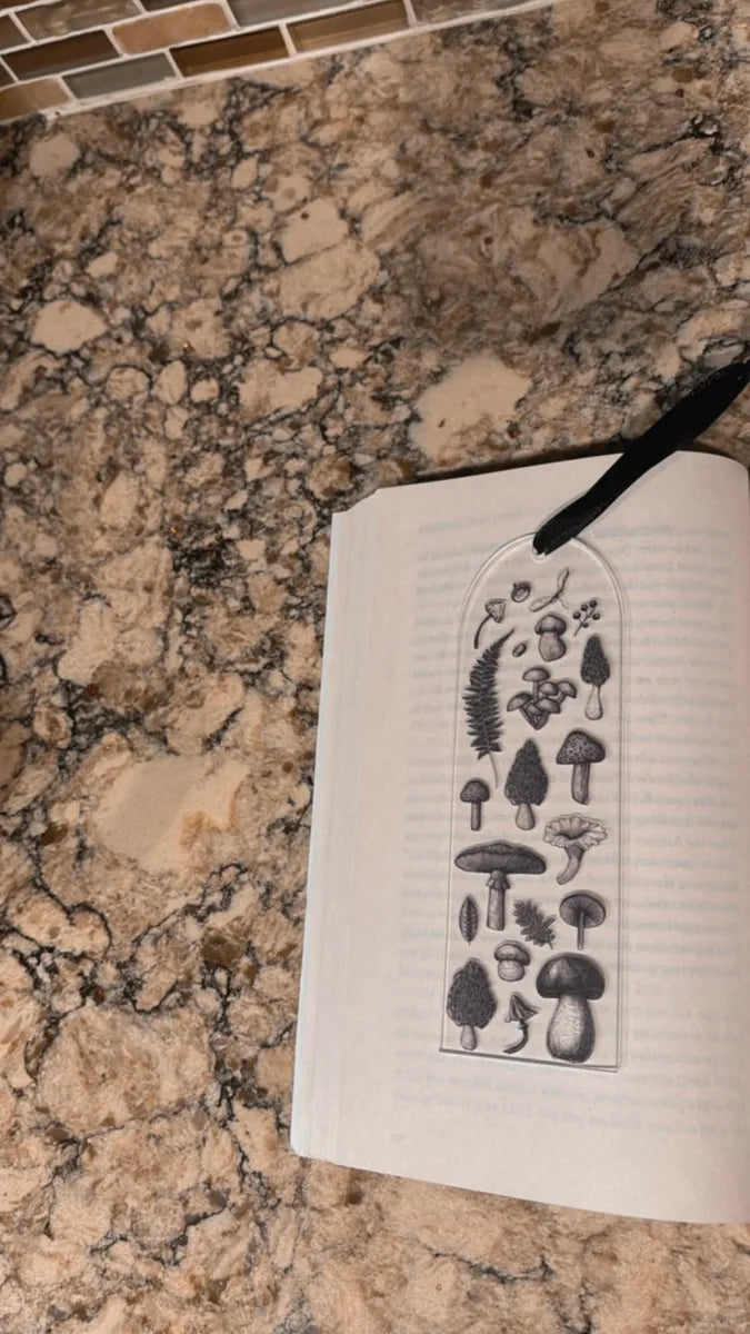 Mushroom Bookmark with Tassel | Vintage Botanical Reading Gift