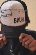 Everything's Fine Distressed Trucker Hat