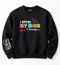 I Speak My Mind Because It Hurts to Bite My Tongue Sweatshirt – Bold, Funny & Relatable Quote Crewneck