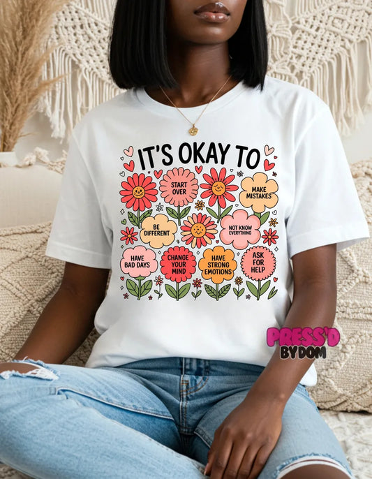 It’s Okay To Mental Health Awareness Tee