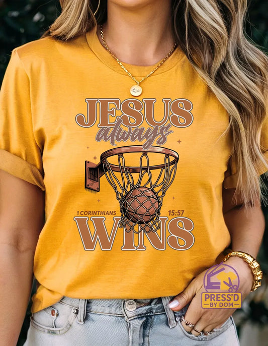 Jesus Always Win Graphic Tee