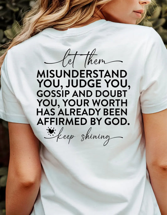 “Let Them” Faith Tee | Affirmation Graphic Shirt