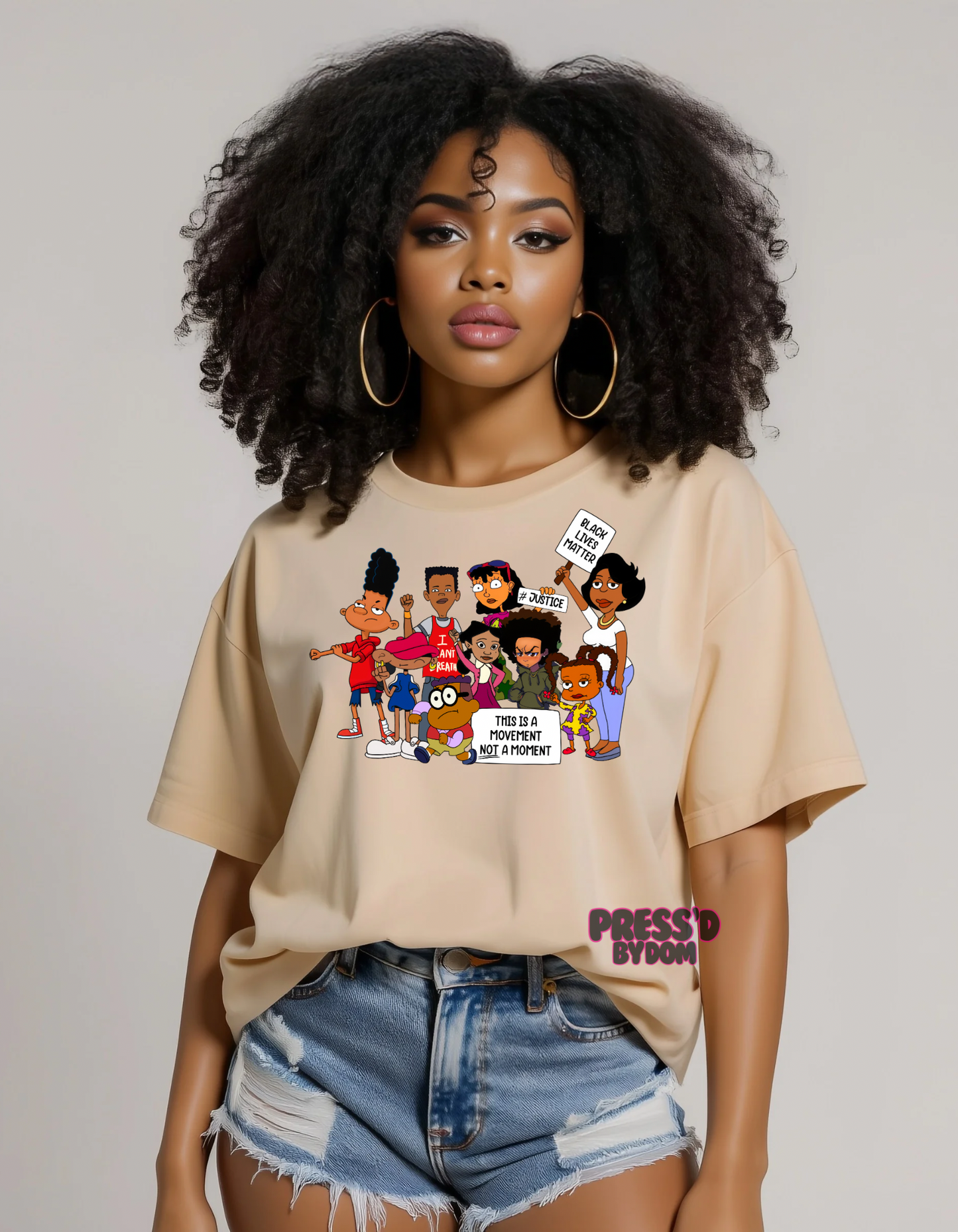 90s Cartoon Activism T-Shirt | Movement Not A Moment Tee