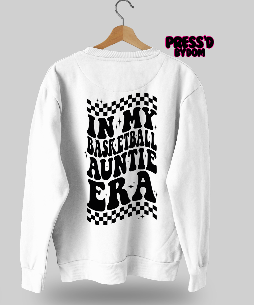 In My Basketball Auntie Era Sweatshirt | Trendy Drip Graphic Crewneck