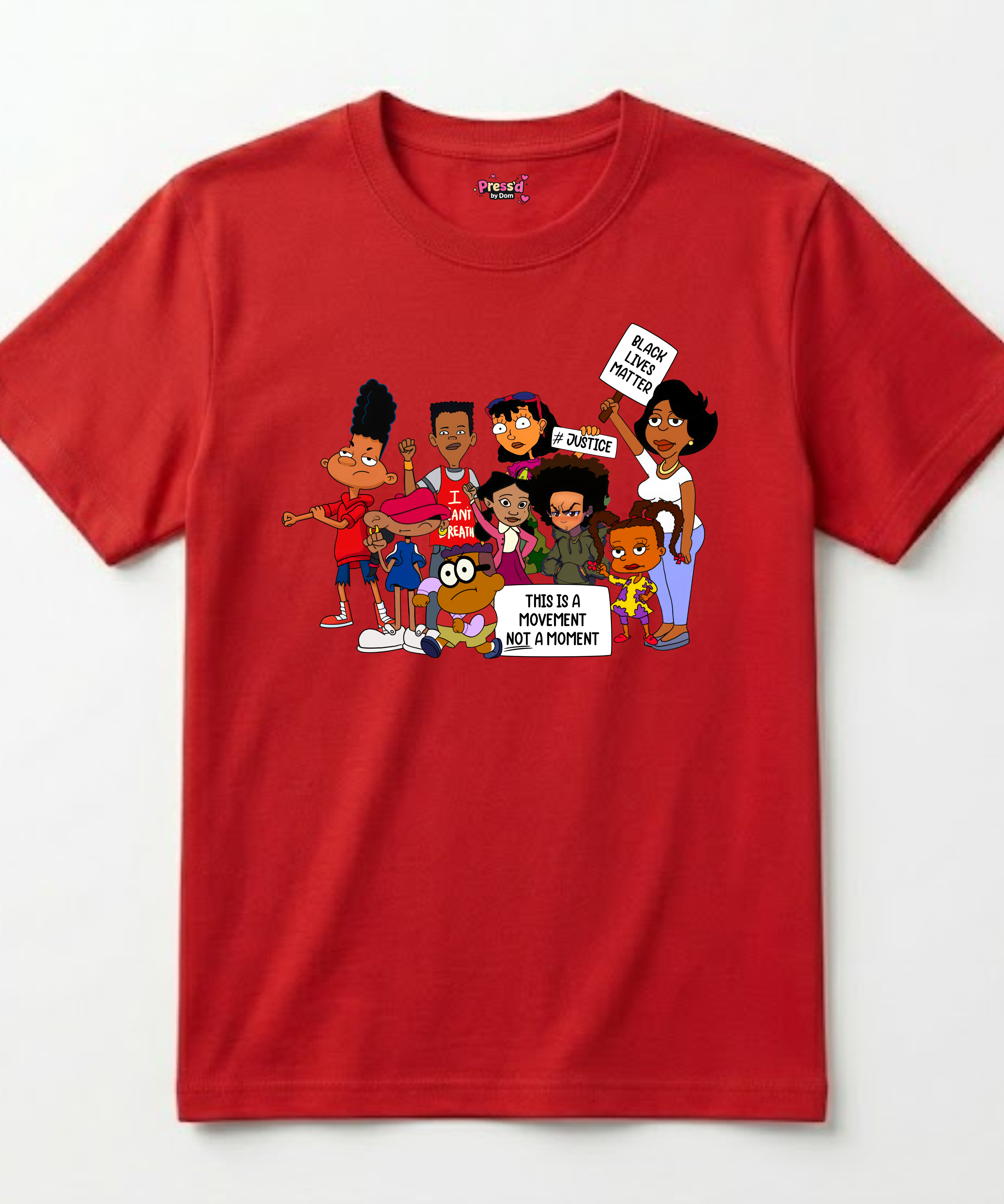 90s Cartoon Activism T-Shirt | Movement Not A Moment Tee