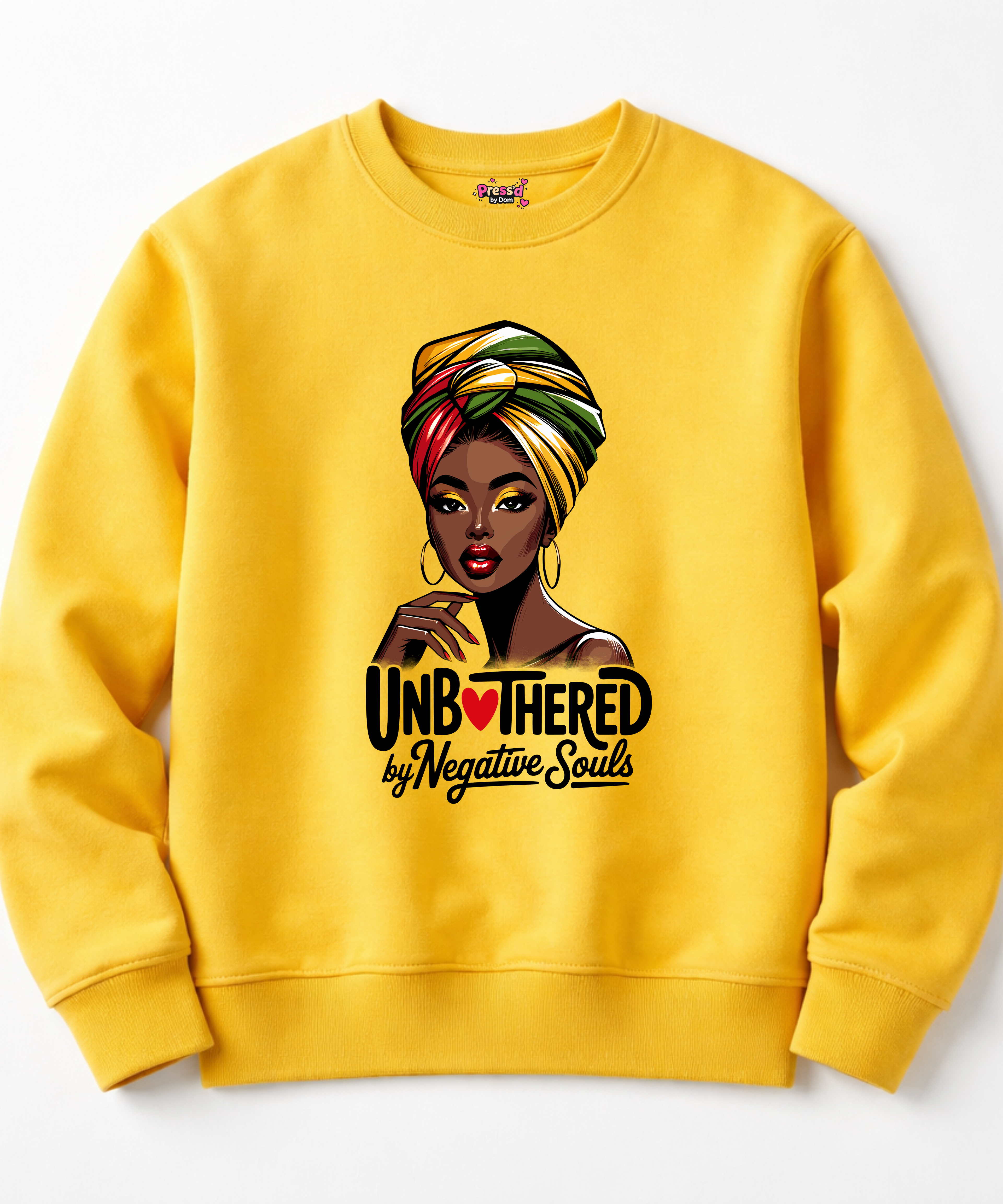 Unbothered by Negative Souls Sweatshirt | Afrocentric Crewneck