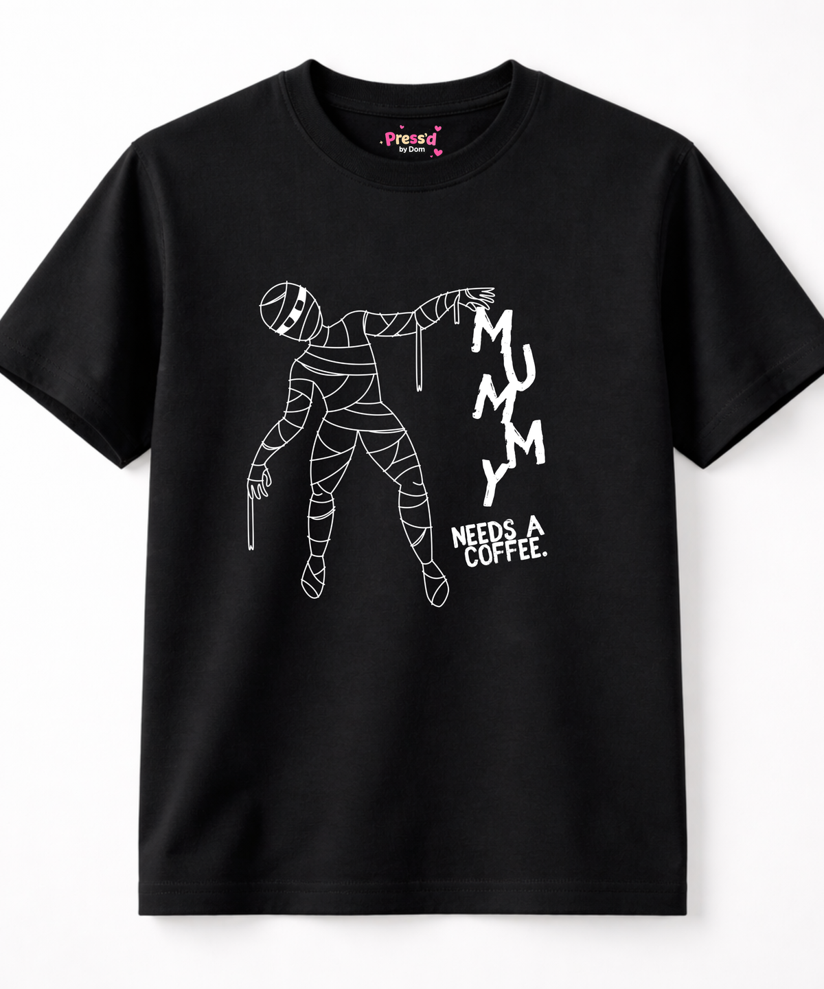 ☕ Mummy Needs Coffee Halloween Tee