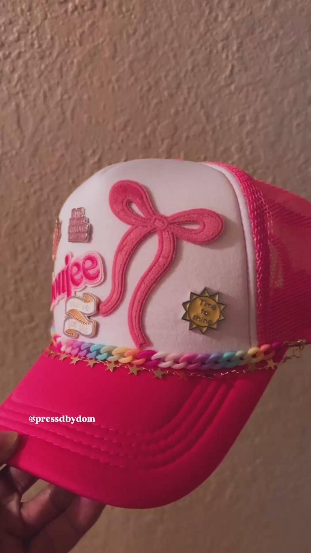 Pink "Boujee" Trucker Hat