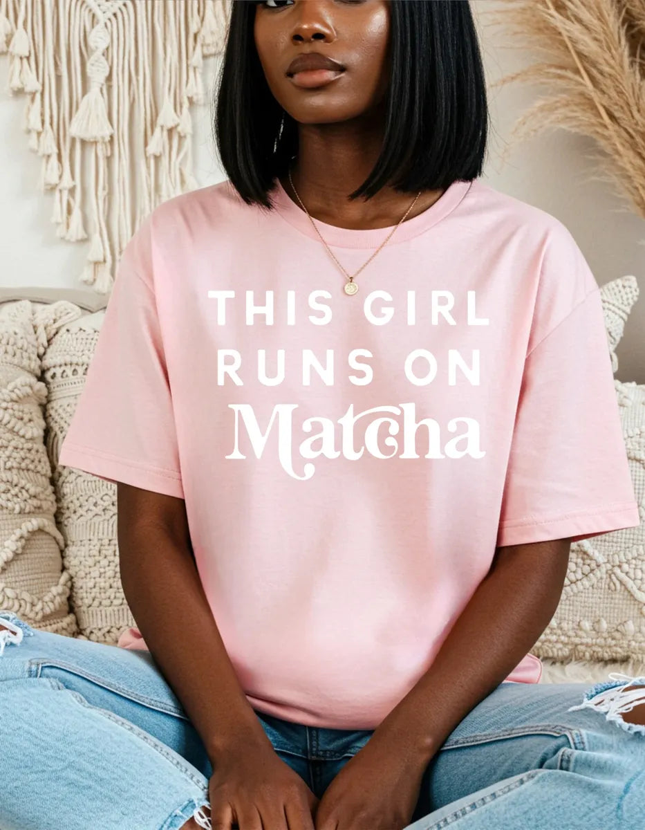 This Girl Runs on Matcha T-shirt
