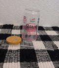 Positive Vibes Only Affirmation 16oz Glass Cup